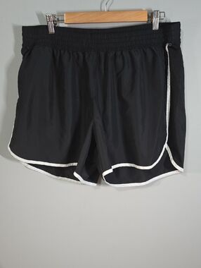 Just My Size active shorts womens size 3XG 22W 24W black white lightweight Comfy
